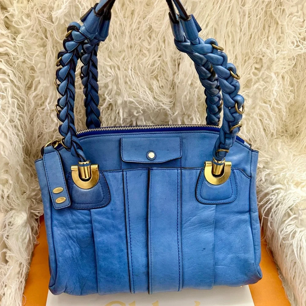 CHLOÉ HELOISE RARE BLUE BAG - Picture 13 of 14
